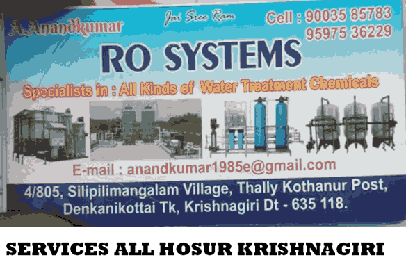 RO system water purifier dealers in krishnagiri